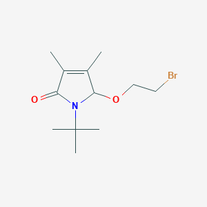 5-(2-bromoethoxy)-1-tert-butyl-3,4-dimethyl-1,5-dihydro-2H-pyrrol-2-one