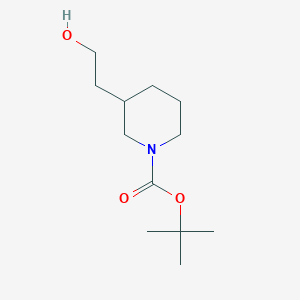 molecular formula C12H23NO3 B124653 叔丁基3-(2-羟乙基)哌啶-1-羧酸酯 CAS No. 146667-84-7