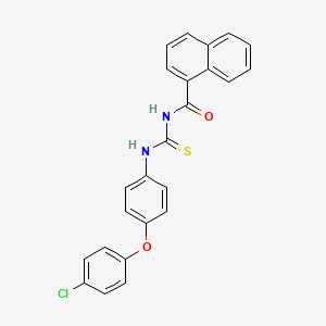 N-{[4-(4-chlorophenoxy)phenyl]carbamothioyl}naphthalene-1-carboxamide