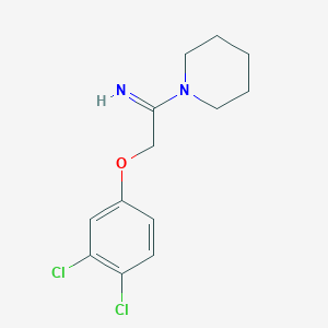 2-(3,4-Dichlorophenoxy)-1-(piperidin-1-yl)ethanimine