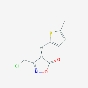 3-(Chloromethyl)-4-[(5-methylthiophen-2-yl)methylidene]-1,2-oxazol-5-one