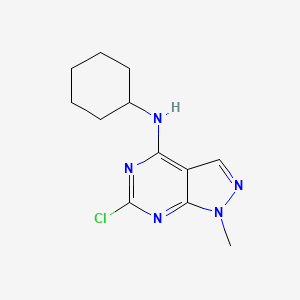 6-chloro-N-cyclohexyl-1-methyl-1H-pyrazolo[3,4-d]pyrimidin-4-amine