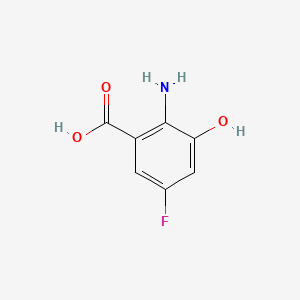 2-Amino-5-fluoro-3-hydroxybenzoic acid