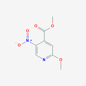 2-Methoxy-5-nitro-4-pyridinecarboxylic acid methyl ester