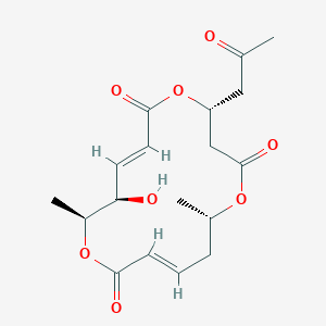 molecular formula C18H24O8 B1246542 Macrosphelide H 