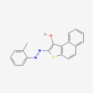 (2E)-2-[2-(2-methylphenyl)hydrazinylidene]naphtho[2,1-b]thiophen-1(2H)-one