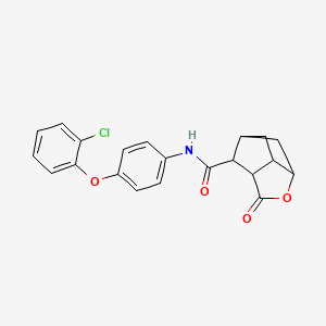 N-[4-(2-chlorophenoxy)phenyl]-2-oxohexahydro-2H-3,5-methanocyclopenta[b]furan-7-carboxamide