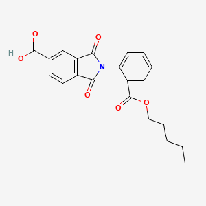 1,3-dioxo-2-{2-[(pentyloxy)carbonyl]phenyl}-2,3-dihydro-1H-isoindole-5-carboxylic acid