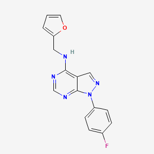 1-(4-fluorophenyl)-N-(furan-2-ylmethyl)-1H-pyrazolo[3,4-d]pyrimidin-4-amine