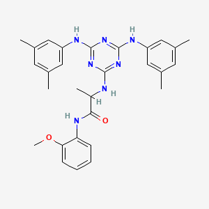 N~2~-{4,6-bis[(3,5-dimethylphenyl)amino]-1,3,5-triazin-2-yl}-N-(2-methoxyphenyl)alaninamide