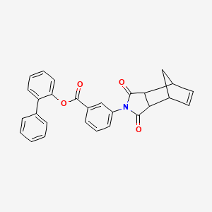 biphenyl-2-yl 3-(1,3-dioxo-1,3,3a,4,7,7a-hexahydro-2H-4,7-methanoisoindol-2-yl)benzoate