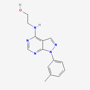 2-{[1-(3-methylphenyl)-1H-pyrazolo[3,4-d]pyrimidin-4-yl]amino}ethanol