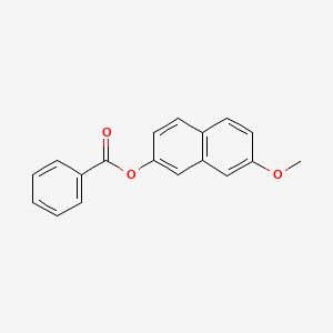 molecular formula C18H14O3 B12465543 7-Methoxynaphthalen-2-yl benzoate 