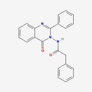 N-(4-oxo-2-phenylquinazolin-3-yl)-2-phenylacetamide