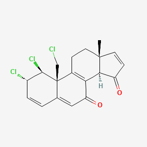 molecular formula C19H17Cl3O2 B1246559 Clionastatin A 