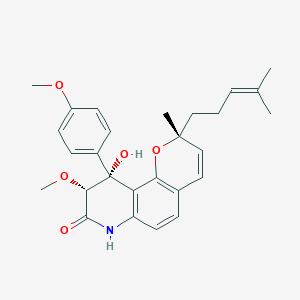molecular formula C27H31NO5 B1246565 Jaequinolone J2 