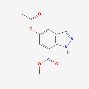 Methyl 5-acetoxy-1H-indazole-7-carboxylate