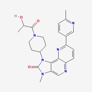 1-[1-(2-Hydroxypropanoyl)piperidin-4-yl]-3-methyl-8-(6-methylpyridin-3-yl)imidazo[4,5-c]1,5-naphthyridin-2-one