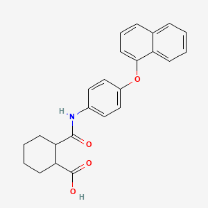 2-[[4-(1-Naphthyloxy)phenyl]carbamoyl]cyclohexanecarboxylic acid