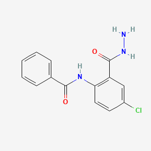 N-[4-chloro-2-(hydrazinylcarbonyl)phenyl]benzamide