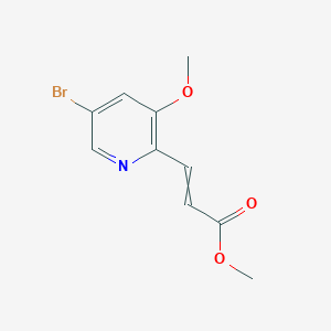 methyl (2E)-3-(5-bromo-3-methoxypyridin-2-yl)prop-2-enoate