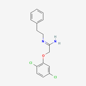 2-(2,5-dichlorophenoxy)-N-(2-phenylethyl)ethanimidamide