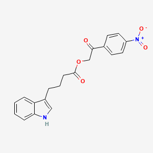 2-(4-nitrophenyl)-2-oxoethyl 4-(1H-indol-3-yl)butanoate