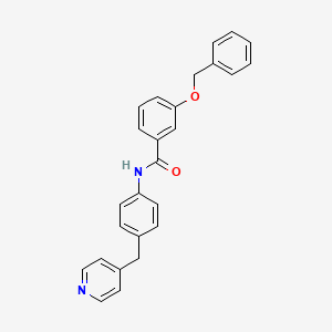 3-(benzyloxy)-N-[4-(pyridin-4-ylmethyl)phenyl]benzamide