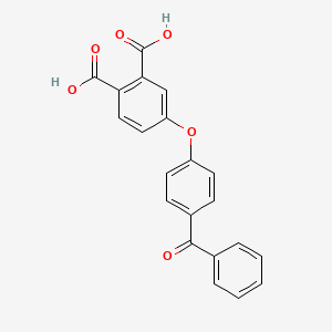 molecular formula C21H14O6 B12466093 4-(4-Benzoylphenoxy)phthalic acid 