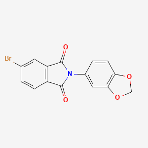 2-(1,3-benzodioxol-5-yl)-5-bromo-1H-isoindole-1,3(2H)-dione