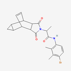 N-(4-bromo-2,3-dimethylphenyl)-2-(1,3-dioxooctahydro-4,6-ethenocyclopropa[f]isoindol-2(1H)-yl)propanamide