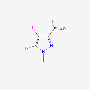 4,5-Diiodo-1-methylpyrazole-3-carbaldehyde