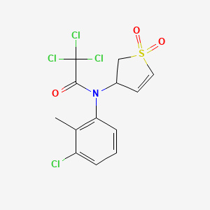 2,2,2-trichloro-N-(3-chloro-2-methylphenyl)-N-(1,1-dioxido-2,3-dihydrothiophen-3-yl)acetamide