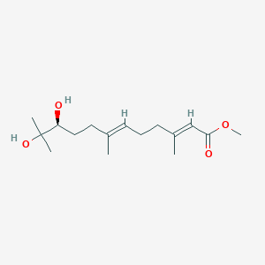 molecular formula C16H28O4 B1246618 (10S)-Juvenile hormone III diol 