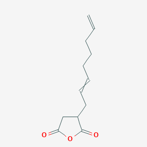 molecular formula C12H16O3 B124662 (2,7-Octadien-1-yl)succinic Anhydride CAS No. 142826-45-7