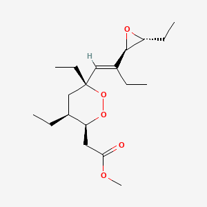 methyl 2-[(3S,4S,6R)-4,6-diethyl-6-[(E)-2-[(2R,3R)-3-ethyloxiran-2-yl]but-1-enyl]dioxan-3-yl]acetate