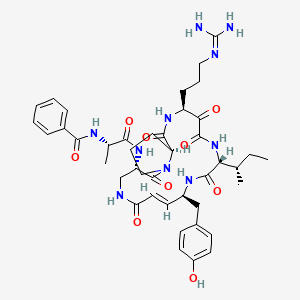 molecular formula C42H56N10O9 B1246637 环硫酰胺E2 
