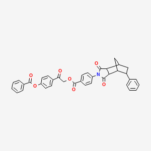 2-oxo-2-{4-[(phenylcarbonyl)oxy]phenyl}ethyl 4-(1,3-dioxo-5-phenyloctahydro-2H-4,7-methanoisoindol-2-yl)benzoate