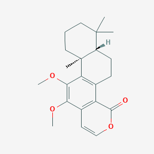 molecular formula C22H28O4 B1246641 11-O-Methylswartziarboreol C 