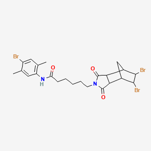 N-(4-bromo-2,5-dimethylphenyl)-6-(5,6-dibromo-1,3-dioxooctahydro-2H-4,7-methanoisoindol-2-yl)hexanamide