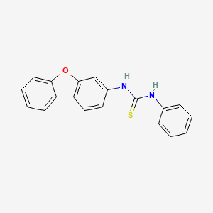 molecular formula C19H14N2OS B12466497 1-Dibenzo[b,d]furan-3-yl-3-phenylthiourea 