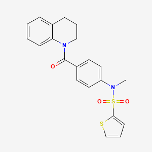 N-[4-(3,4-dihydroquinolin-1(2H)-ylcarbonyl)phenyl]-N-methylthiophene-2-sulfonamide