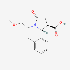 (2R,3R)-1-(2-Methoxy-ethyl)-5-oxo-2-o-tolyl-pyrrolidine-3-carboxylic acid