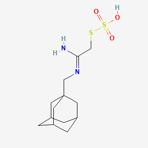 Methanethiol, (N-1-adamantylmethyl)amidino-, hydrogen sulfate (ester)