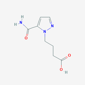 4-(5-carbamoyl-1H-pyrazol-1-yl)butanoic acid