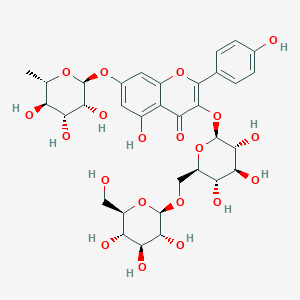 molecular formula C33H40O20 B1246697 山奈酚 3-龙胆三糖苷-7-鼠李糖苷 