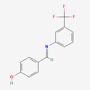 4-[(E)-{[3-(trifluoromethyl)phenyl]imino}methyl]phenol