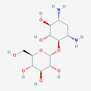 molecular formula C12H24N2O8 B1246702 2'-Deamino-2'-hydroxyparomamine 