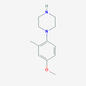 molecular formula C12H18N2O B1246704 1-(4-Methoxy-2-methyl-phenyl)-piperazine CAS No. 59803-92-8