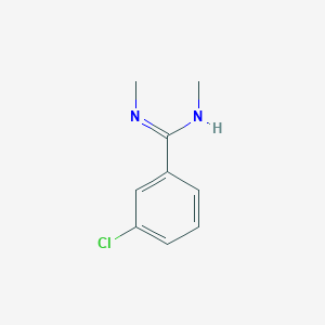 3-chloro-N,N'-dimethylbenzenecarboximidamide